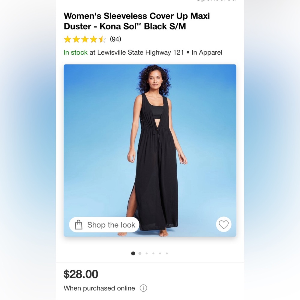 Sleeveless Cover-Up Maxi Duster from Kona Sol™.